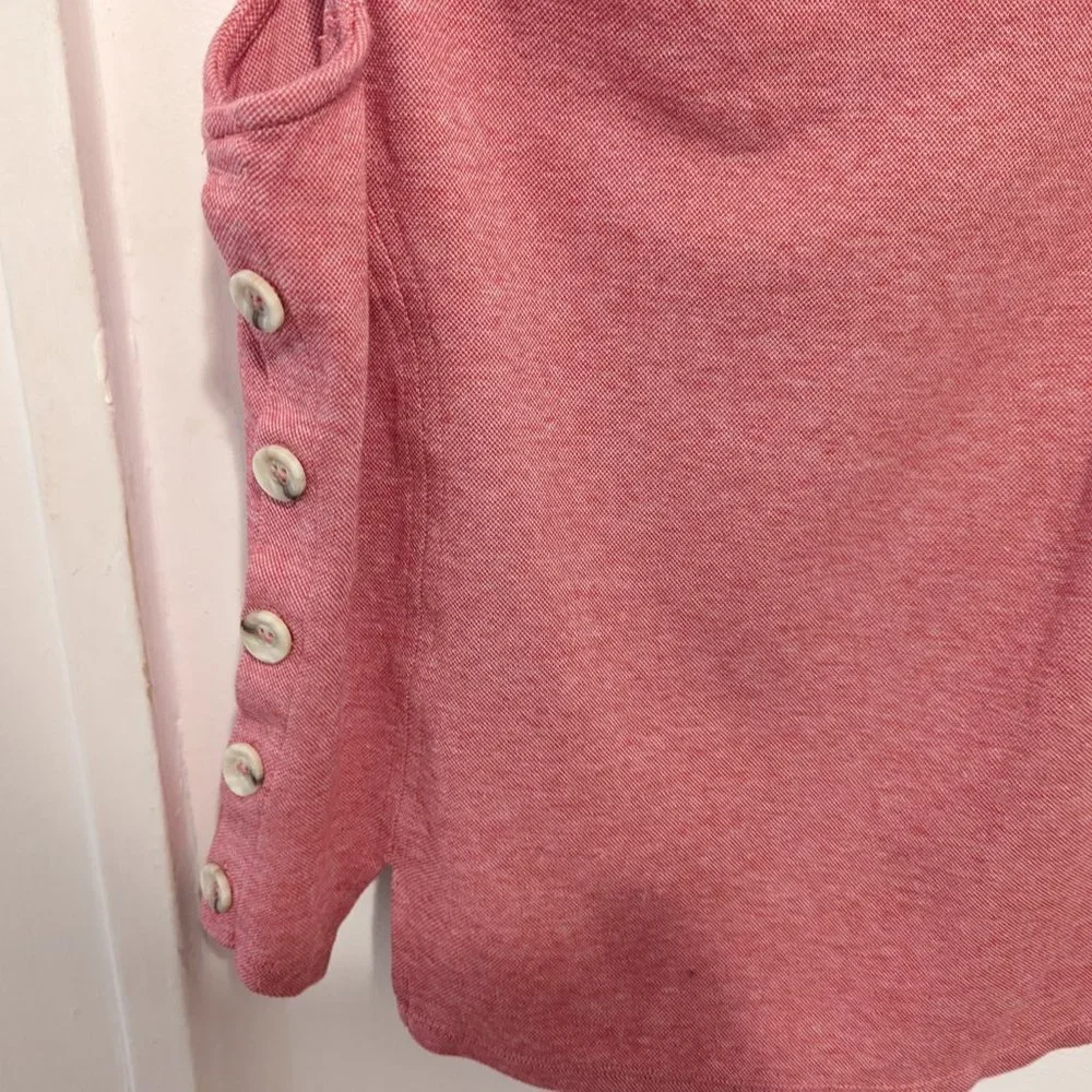 Anthropologie Meadow Rue Red Side Button Tank - Picture 5 of 7